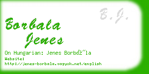 borbala jenes business card